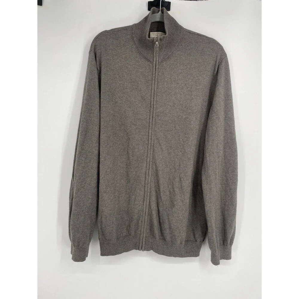 Banana Republic Men's Cotton Cashmere Pullover Quarterzip Size XL